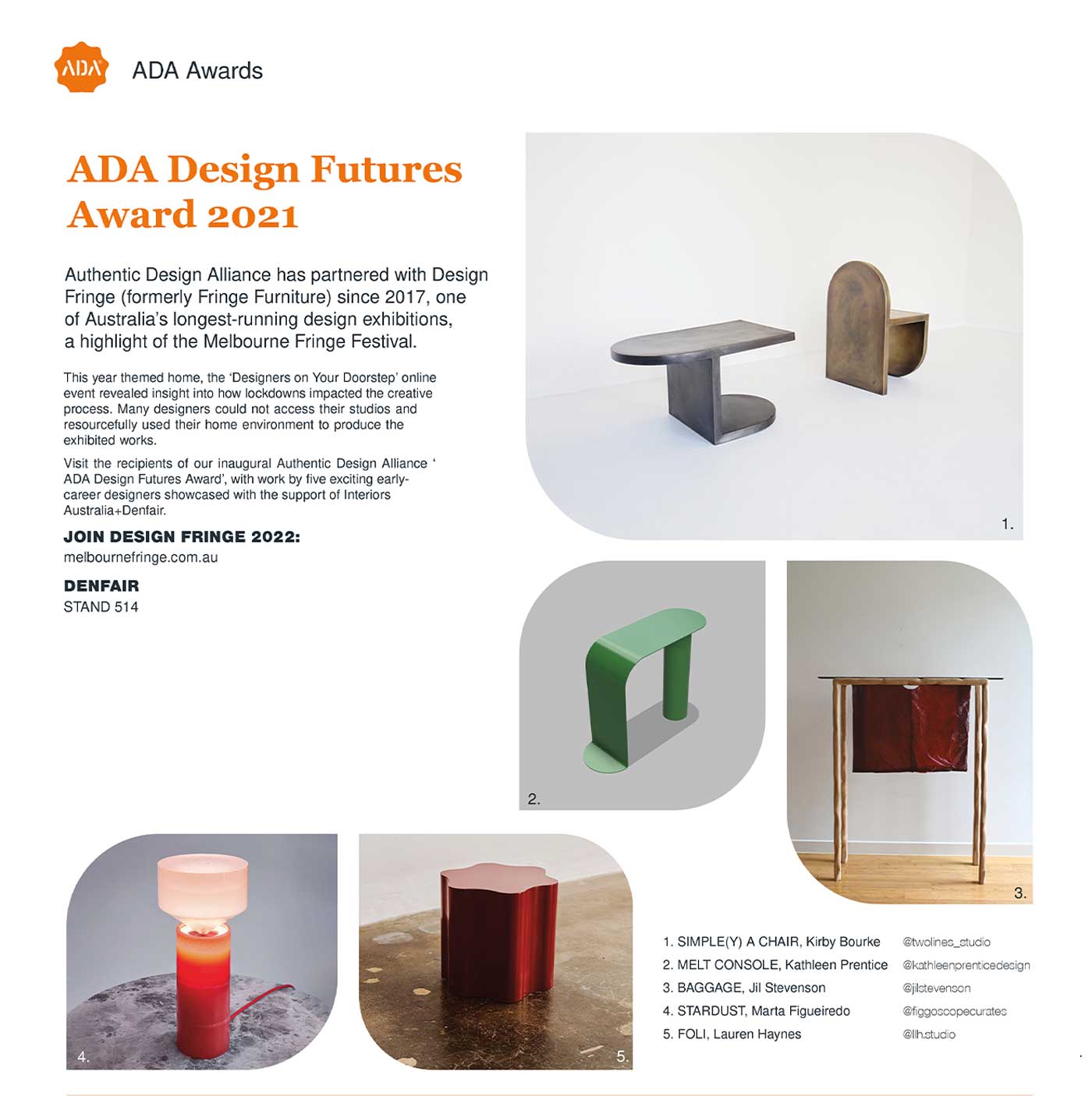 ADA 08 Awards DESIGN-FRINGE 2021