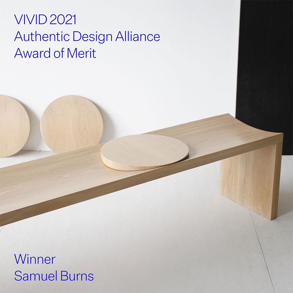 Vivid 2021 ADA Award Joint Winner Samuel Burns ARC Bench