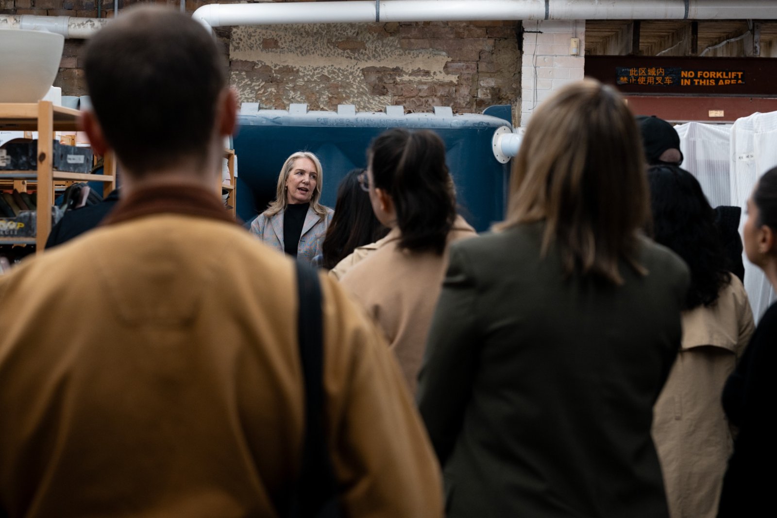 Circular design showcased at World Environment Day event, with Shelley Simpson touring guests through the Mud Ceramics fabrication facility
