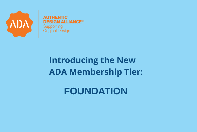 Authentic Design Alliance logo with text introducting the new ADA membership tier Foundation - featured image 800x540