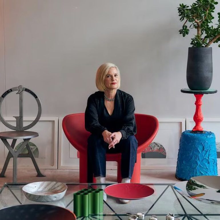 Portrait of Simone LeAmon with her home collected objects, the new CEO of the DIA 1600x900 featured image